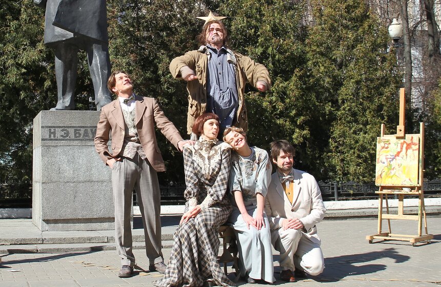 Театр имени Пушкина с фрагментом спектакля "Рождество О.Генри" 10 фото