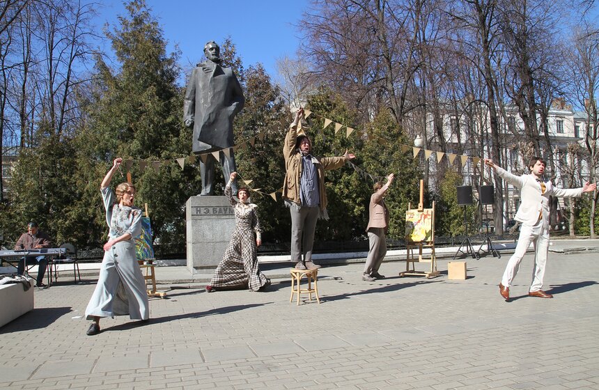 Театр имени Пушкина с фрагментом спектакля "Рождество О.Генри" 9 фото