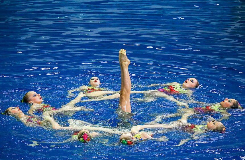 Чемпионат Москвы по синхронному плаванию завершился 2 апреля 13 фото