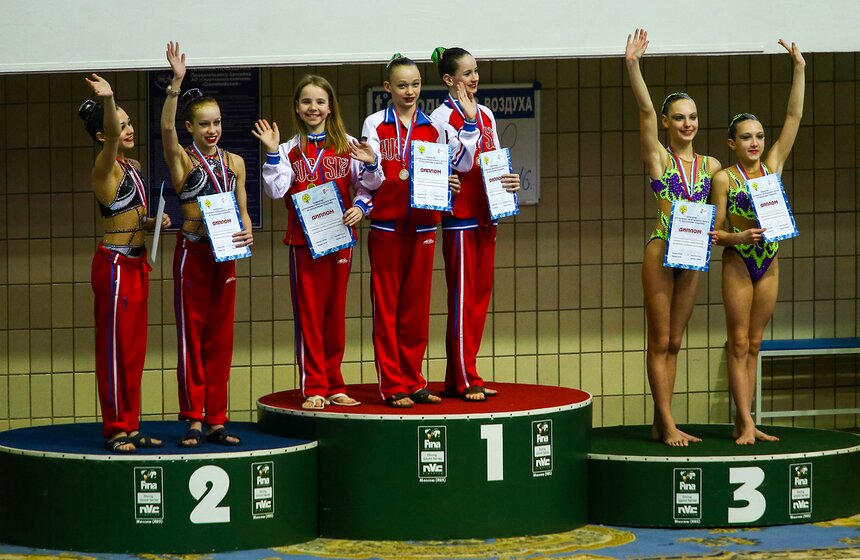 Чемпионат Москвы по синхронному плаванию завершился 2 апреля 28 фото