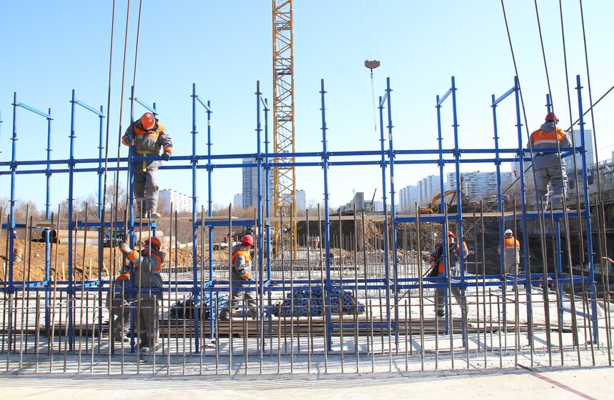 Мэр осмотрел строящуюся станцию "Мичуринский проспект" 4 фото