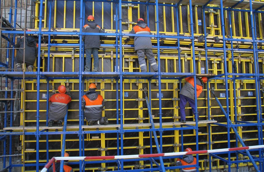 Мэр осмотрел строящуюся станцию "Мичуринский проспект" 10 фото