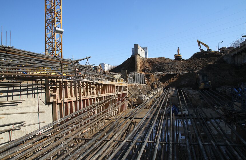 Мэр осмотрел строящуюся станцию "Мичуринский проспект" 18 фото