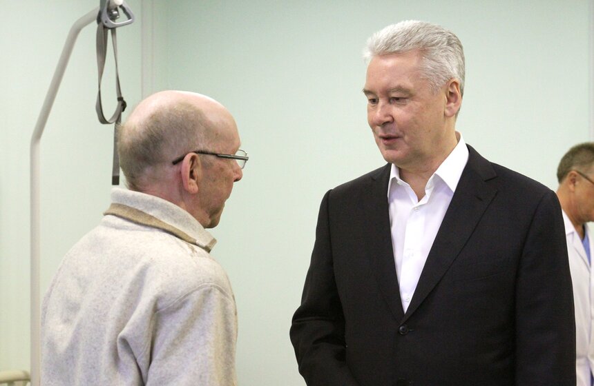 Сергей Собянин посетил Центр радиохирургии НИИ Склифосовского 17 фото