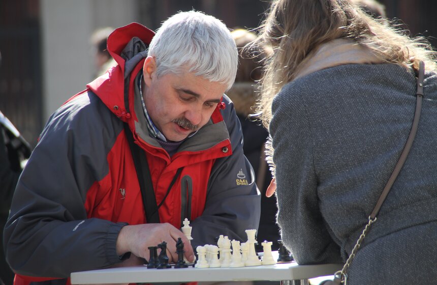Городской фестиваль шахмат на Тверской площади 20 фото