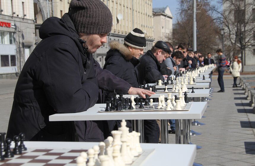 Городской фестиваль шахмат на Тверской площади 21 фото