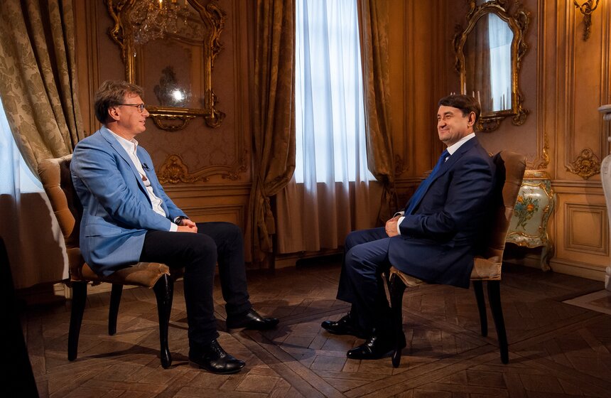 Игорь Левитин на записи программы "Важная персона" 4 фото