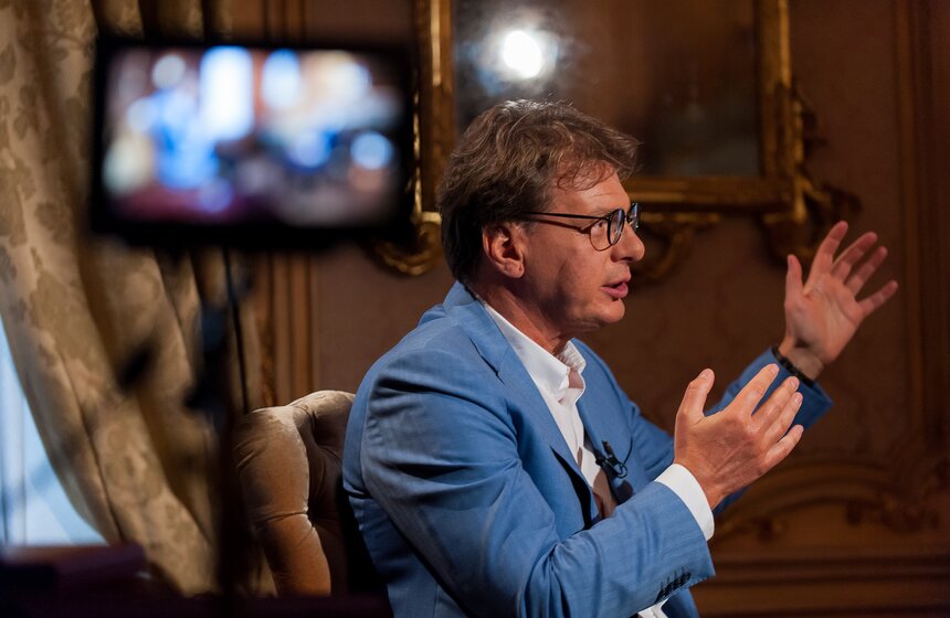 Игорь Левитин на записи программы "Важная персона" 8 фото