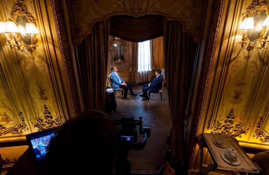 Игорь Левитин на записи программы "Важная персона" 10 фото