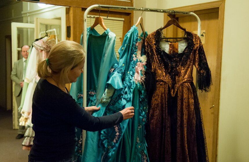 Ночная "Экскурсия по закулисью" в театре Моссовета 15 фото