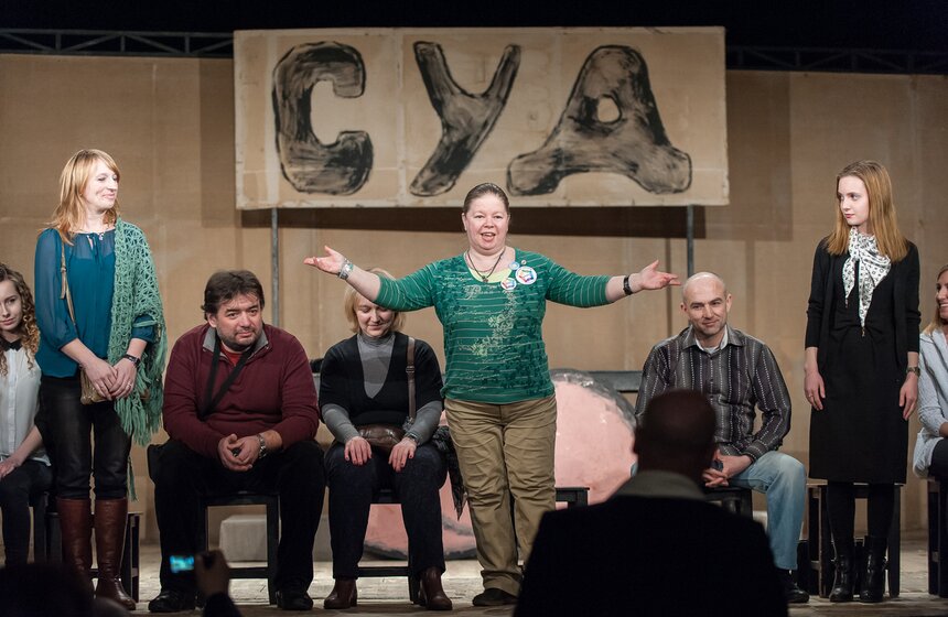 Ночное "Путешествие по закулисью" в Театре на Таганке 16 фото