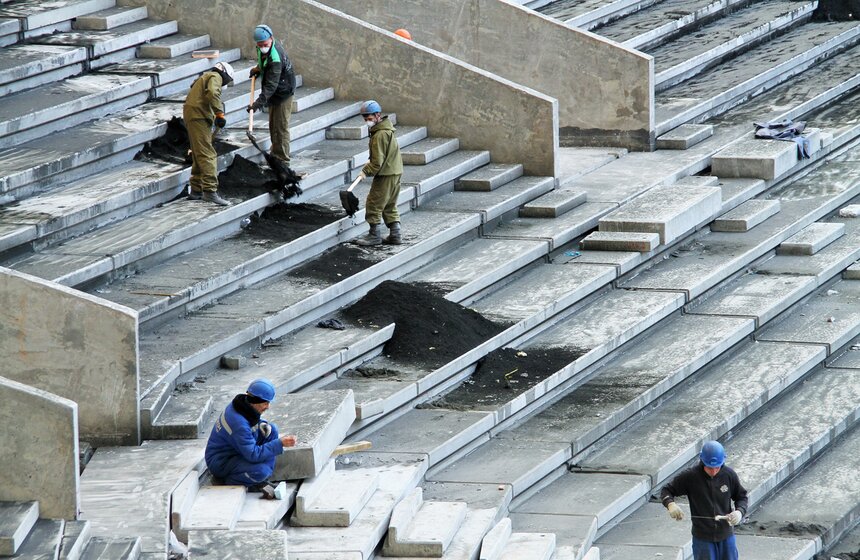 Президент FIFA Джанни Инфантино осмотрел "Лужники" 5 фото