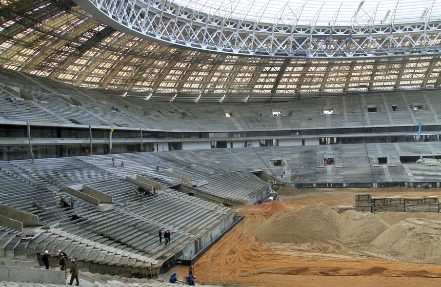 Президент FIFA Джанни Инфантино осмотрел "Лужники" 1 фото