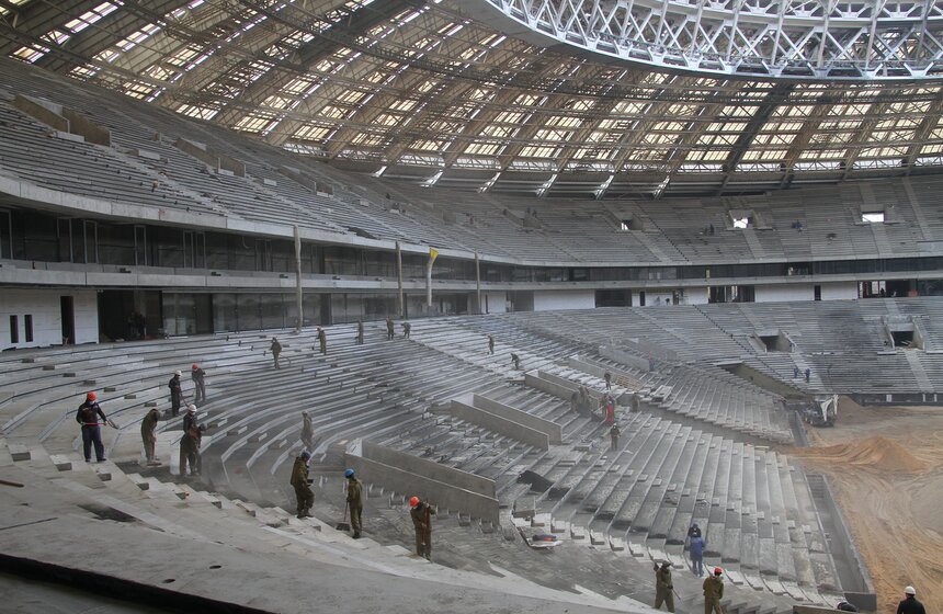 Президент FIFA Джанни Инфантино осмотрел "Лужники" 12 фото