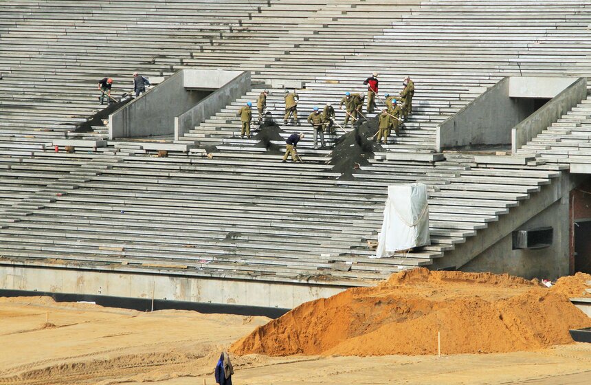 Президент FIFA Джанни Инфантино осмотрел "Лужники" 10 фото