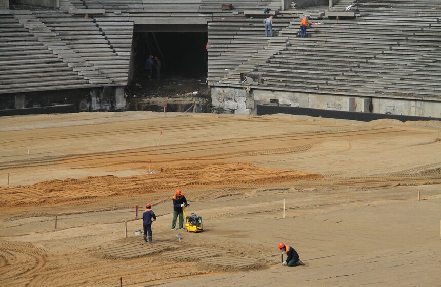 Президент FIFA Джанни Инфантино осмотрел "Лужники" 11 фото