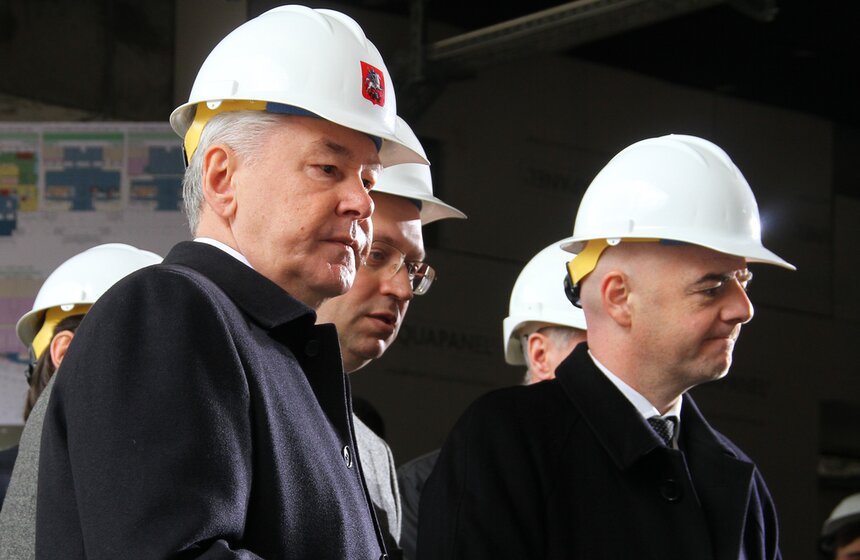 Президент FIFA Джанни Инфантино осмотрел "Лужники" 22 фото