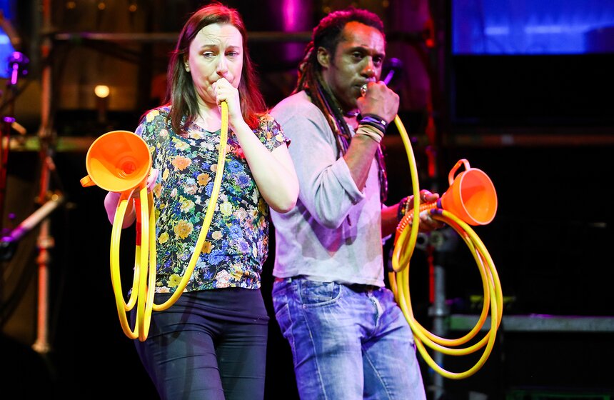 Репетиция английского коллектива Stomp 21 фото