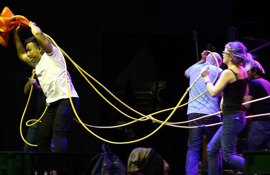 Репетиция английского коллектива Stomp 24 фото