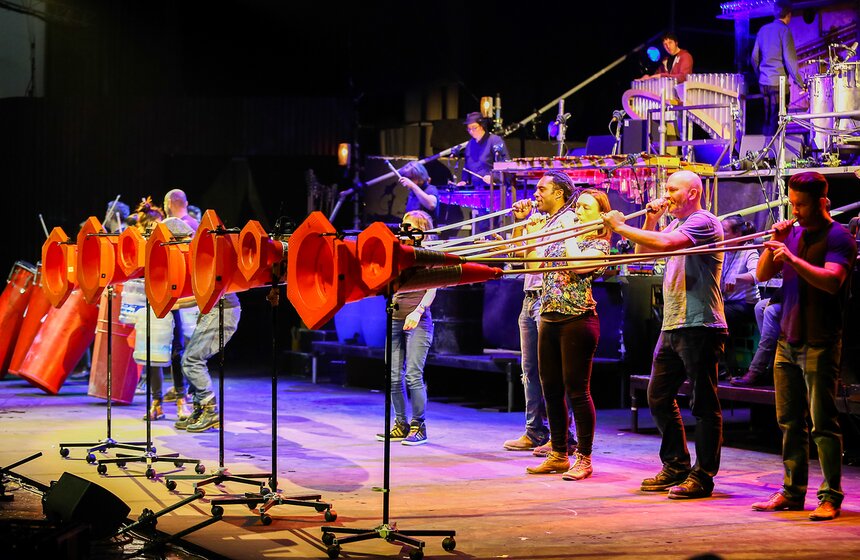 Репетиция английского коллектива Stomp 34 фото