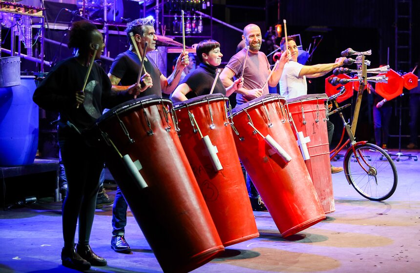 Репетиция английского коллектива Stomp 33 фото