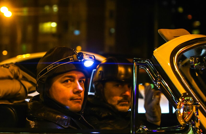 Ралли на старинных автомобилях "Огни Москвы" 22 фото