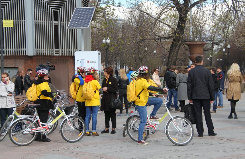 Открытие четвертого сезона велопроката в столице 14 фото