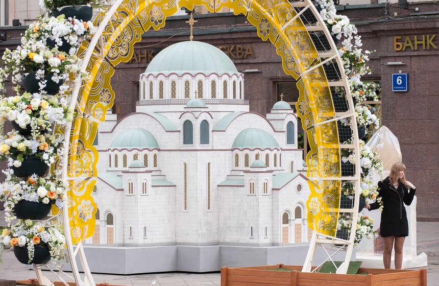 Фоторепортаж: Как готовятся к фестивалю "Московская весна" 33 фото