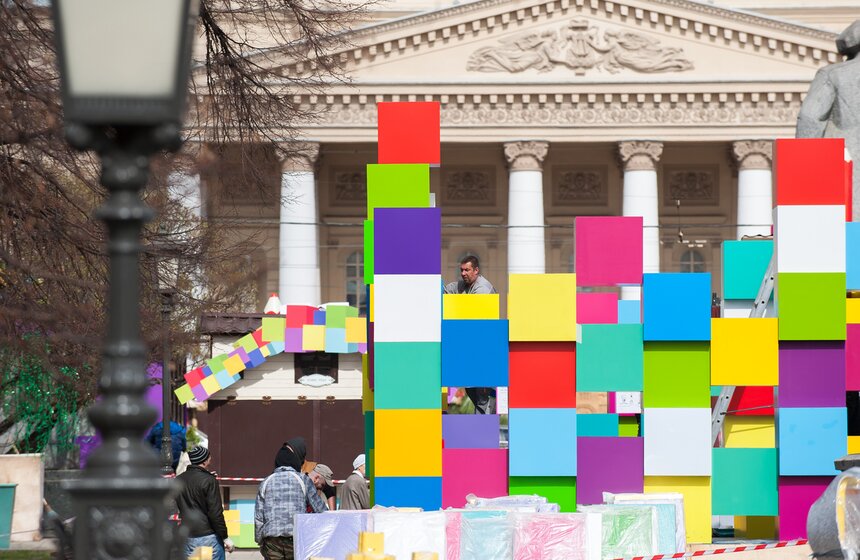 Фоторепортаж: Как готовятся к фестивалю "Московская весна" 7 фото