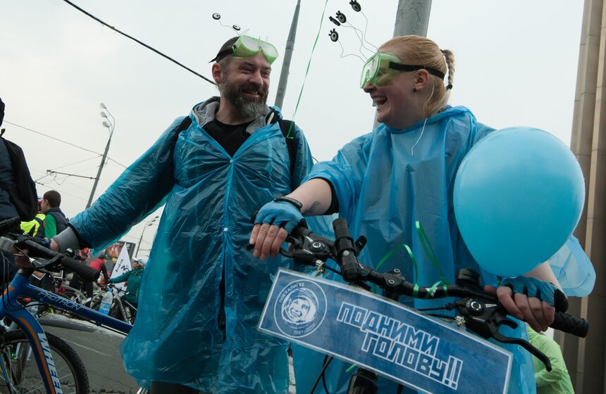 Как велосообщества Москвы отмечают День космонавтики 16 фото