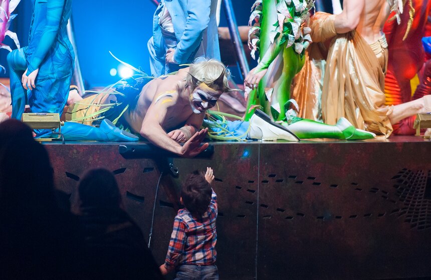 Cirque du Soleil провел генеральный прогон шоу "Varekai" 34 фото