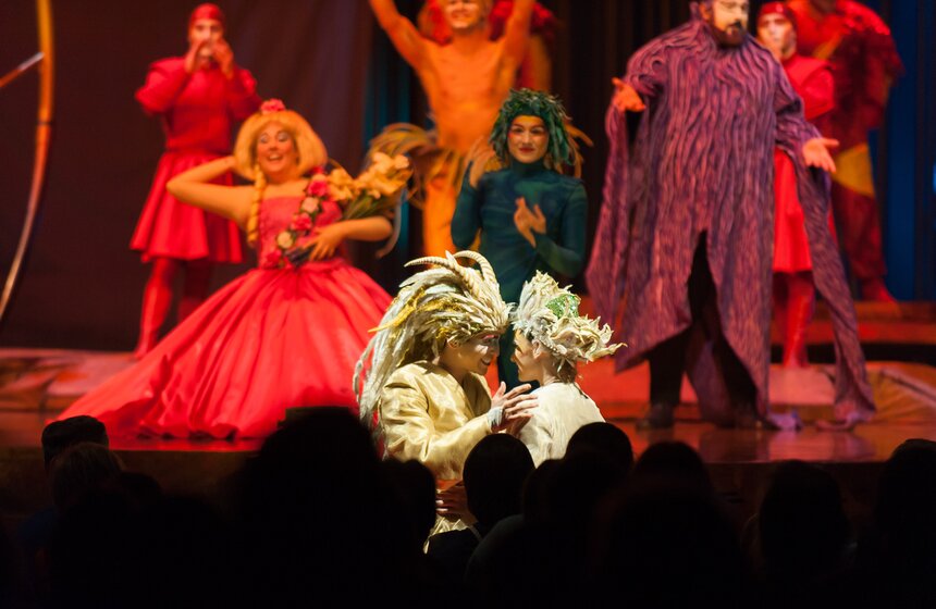 Cirque du Soleil провел генеральный прогон шоу "Varekai" 32 фото