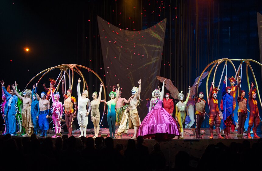 Cirque du Soleil провел генеральный прогон шоу "Varekai" 33 фото