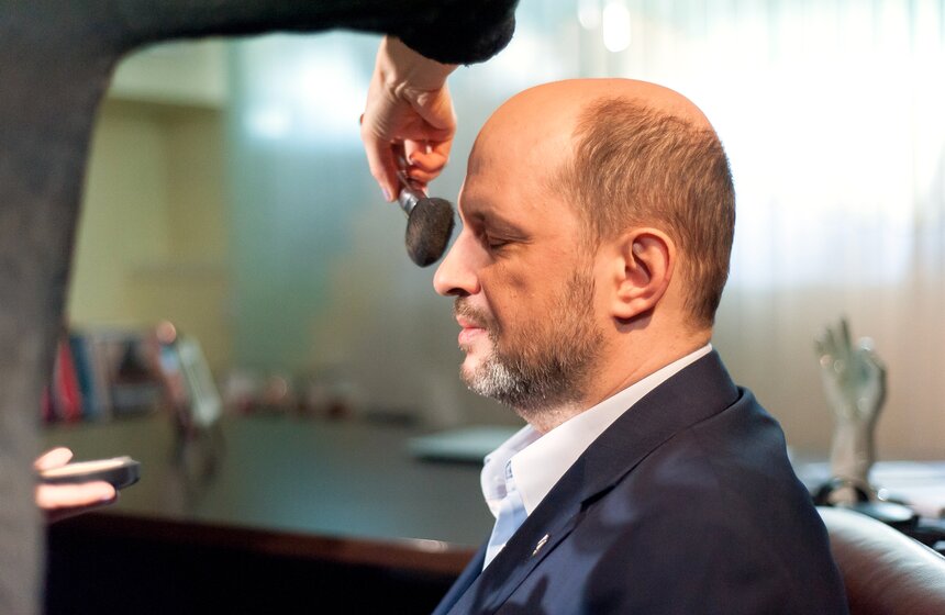 Герман Клименко на записи программы "Важная персона" 4 фото