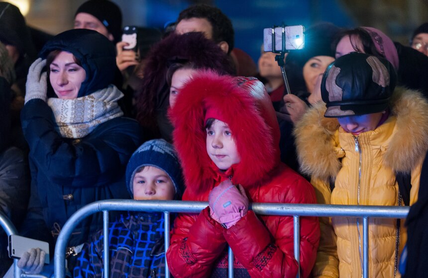 На фасаде Манежа провели световое шоу 5 фото