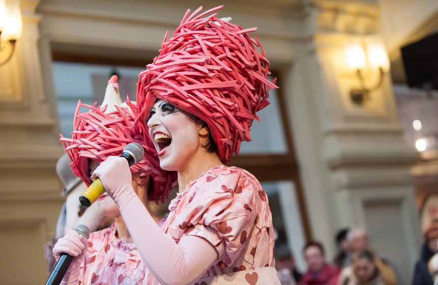 В ГУМе показали фрагменты из мюзикла "Все о Золушке" 10 фото