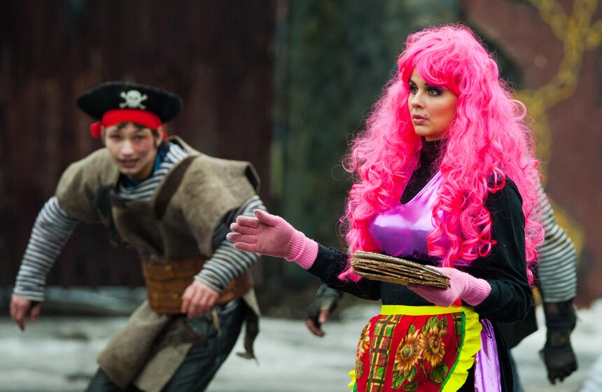 В крепости каскадеров "Сетуньский Стан" встретили Масленицу 9 фото