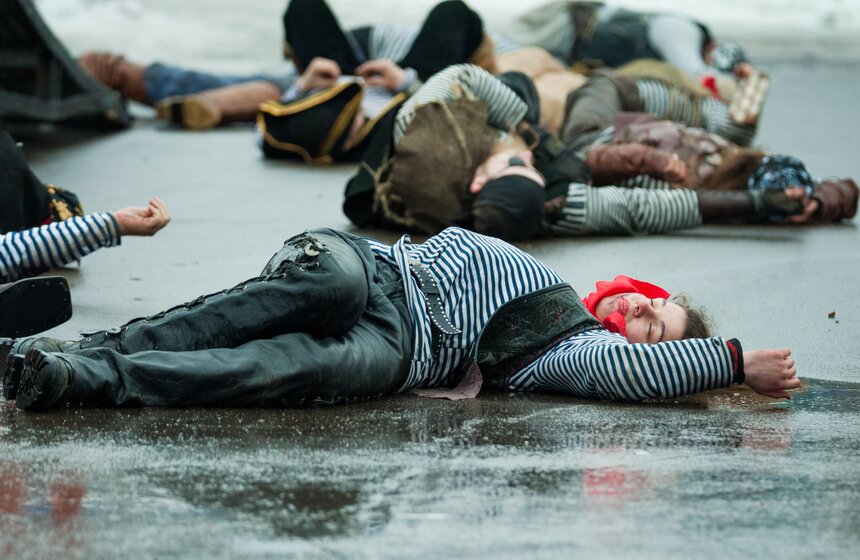 В крепости каскадеров "Сетуньский Стан" встретили Масленицу 8 фото