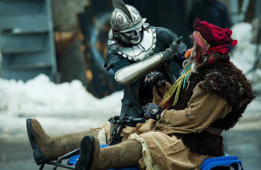 В крепости каскадеров "Сетуньский Стан" встретили Масленицу 15 фото