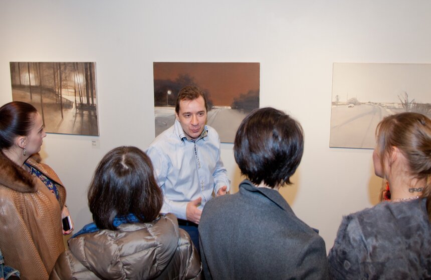 Открытие выставки Владимира Шинкарева "Мрачные картины" 10 фото