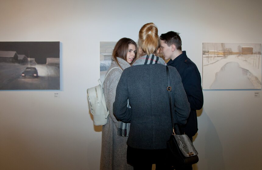 Открытие выставки Владимира Шинкарева "Мрачные картины" 13 фото