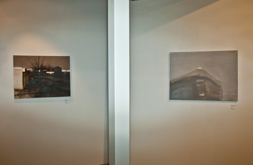 Открытие выставки Владимира Шинкарева "Мрачные картины" 18 фото