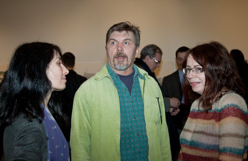 Открытие выставки Владимира Шинкарева "Мрачные картины" 5 фото