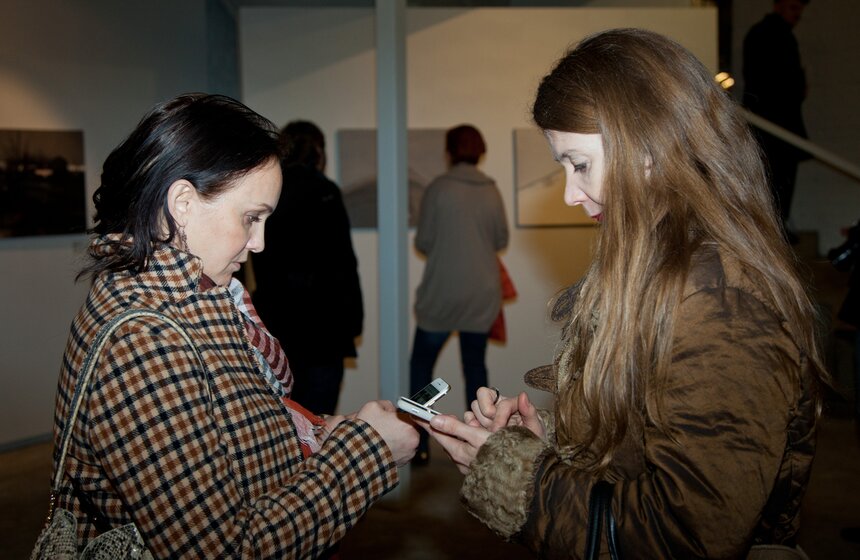 Открытие выставки Владимира Шинкарева "Мрачные картины" 4 фото