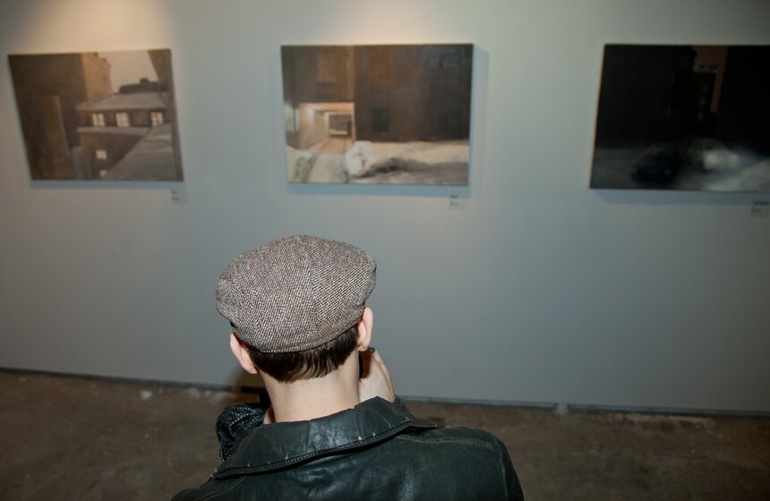 Открытие выставки Владимира Шинкарева "Мрачные картины" 2 фото