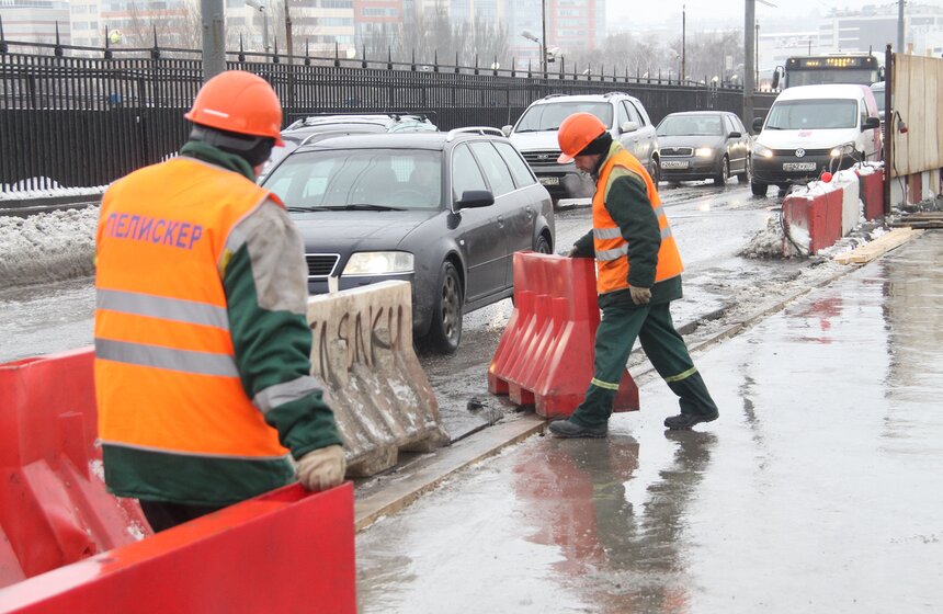 Как ремонтируют Нагатинский мост 17 фото