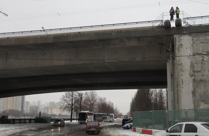 Как ремонтируют Нагатинский мост 18 фото