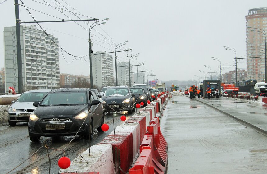 Как ремонтируют Нагатинский мост 2 фото