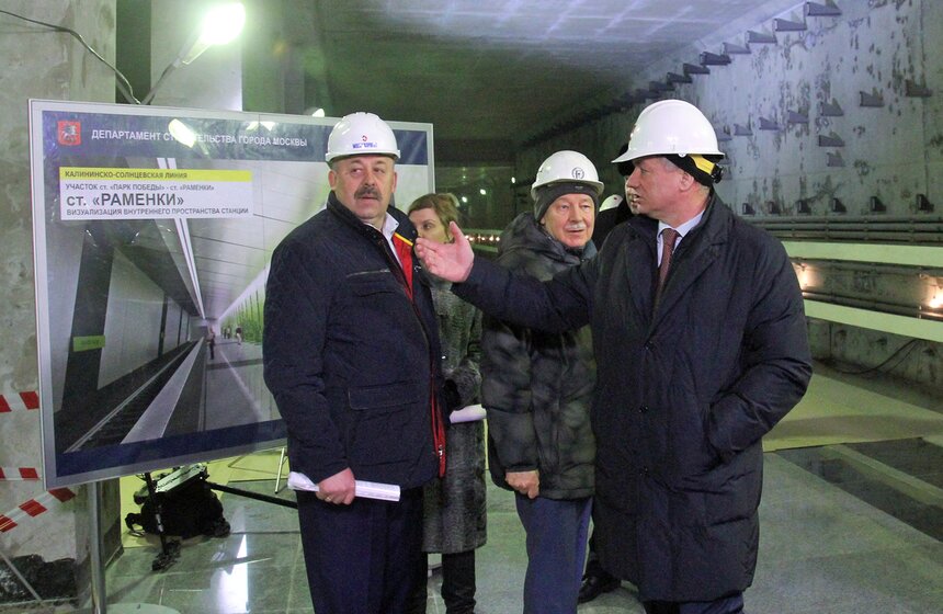 Строительство станции "Раменки" завершится в этом году 9 фото
