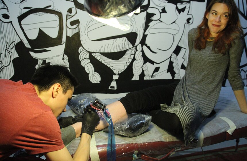 Secret walls и выставка Аси Маракулиной в Варочном цехе 18 фото